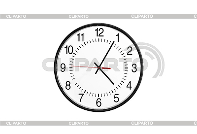 Cinco o `clock on white relojes de pared () | Foto de alta resolución |ID 3315165